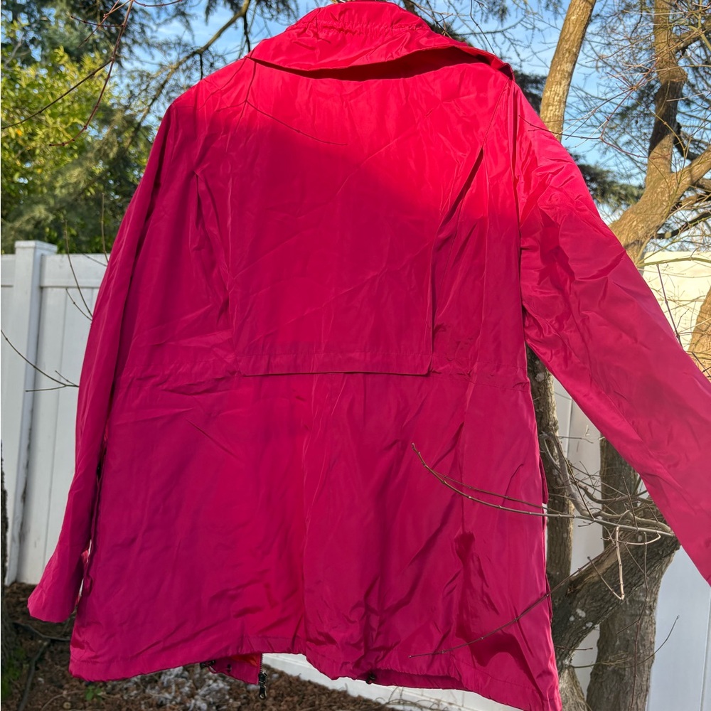 DKNY Women's Vibrant Pink Utility Jacket - Picture 3 of 3